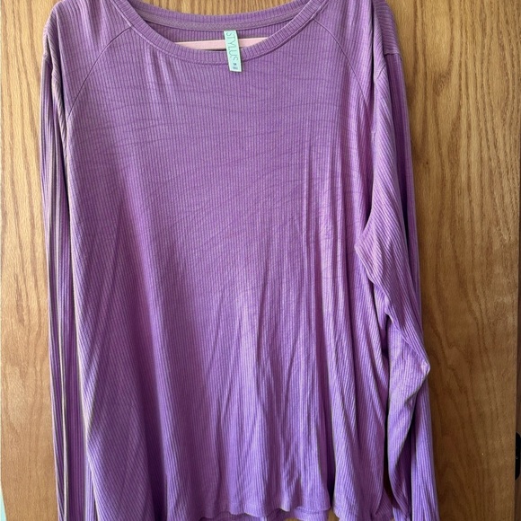 STYLUS Tops - STYLUS Pink Long Sleeve Relaxed top